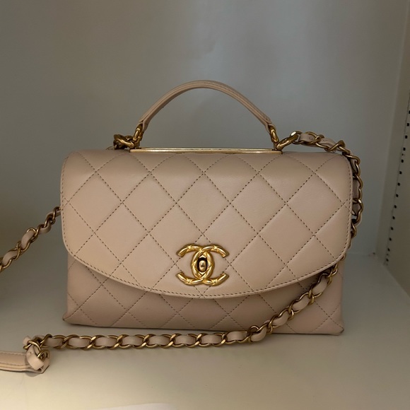 CHANEL Handbags - Chanel Trendy Spirit Handbag shoulder bag nude